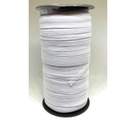 Elástico Blanco de Trencilla de 6 mm (100 mts)